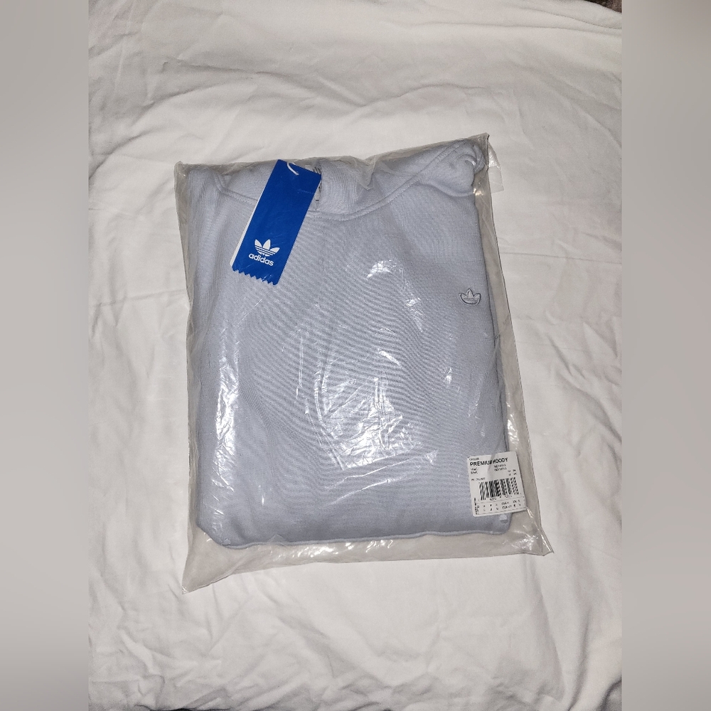 Adidas Premium Light Blue Hoodie NEW*